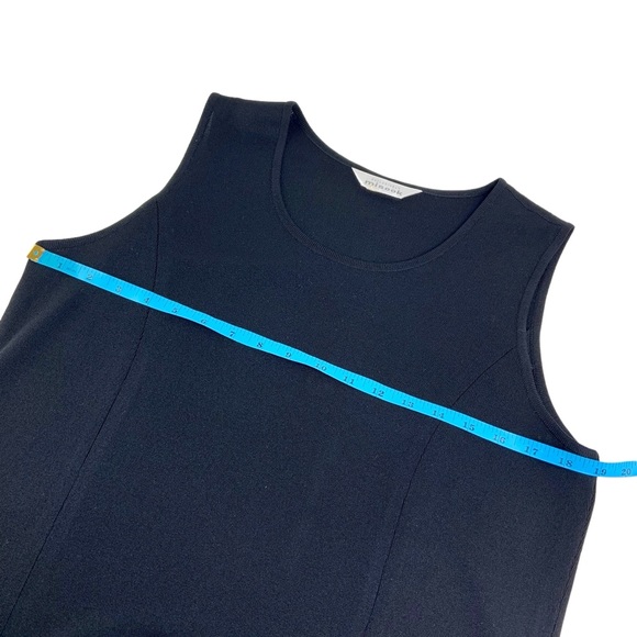 Misook Black Sleeveless Dress with Flounce Hem - Picture 4 of 6